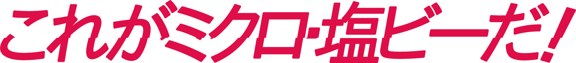 これがミクロ・塩ビーだ!